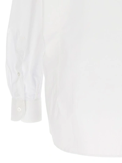 Shop Raf Simons Mesh Insert Shirt In White