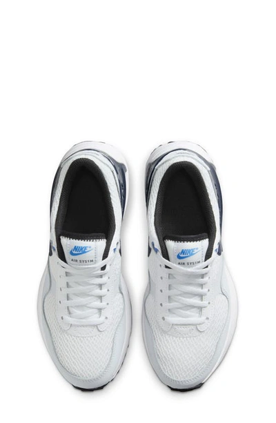 Shop Nike Air Max Systm Sneaker In White/ Grey/ Blue/ Blue