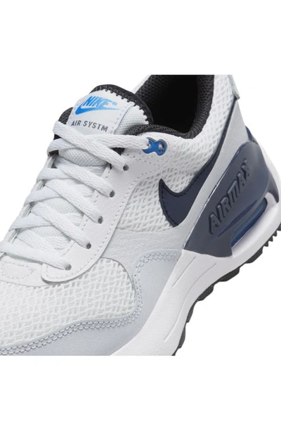 Shop Nike Air Max Systm Sneaker In White/ Grey/ Blue/ Blue