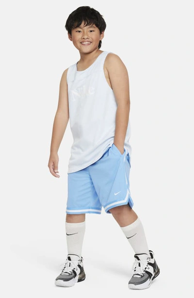 Shop Nike Kids' Dri-fit Dna Athletic Shorts In University Blue/ White