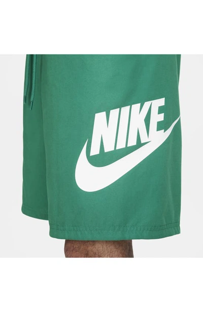 Shop Nike Club Woven Shorts In Malachite/ White