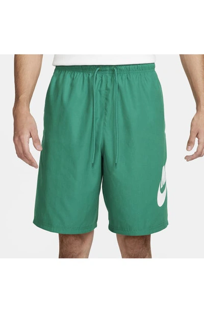 Shop Nike Club Woven Shorts In Malachite/ White