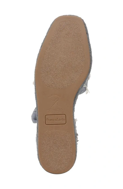 Shop Franco Sarto Britney Ankle Wrap Espadrille Sandal In Light Denim
