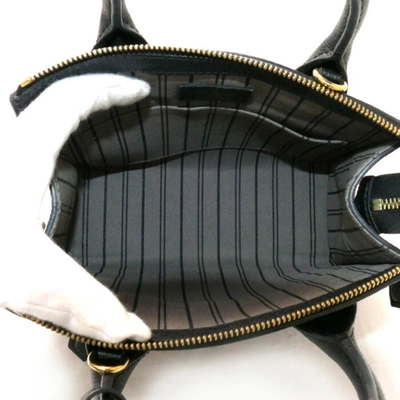 Pre-owned Louis Vuitton Mini Pont Neuf Black Leather Shopper Bag ()