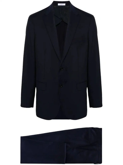 Shop Boglioli Two Buttons Suit Clothing In Blue