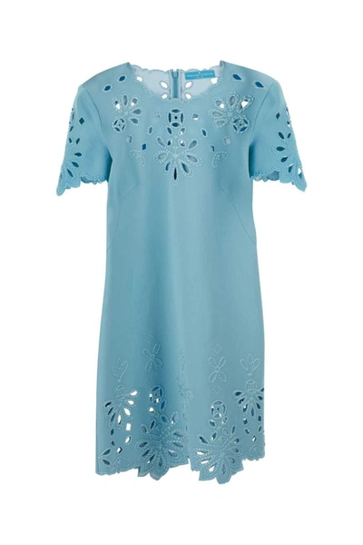 Shop Ermanno Scervino Dress In Blue
