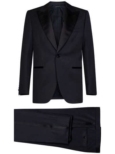 Shop Brioni Virgilio Suit In Blu
