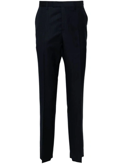 Shop Paul Smith Mens Slim Fit Trousers Clothing In Blue
