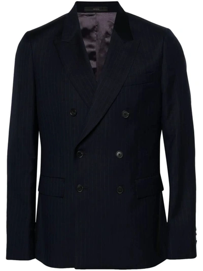 Shop Paul Smith Mens Two Buttons Jacket Clothing In Blue