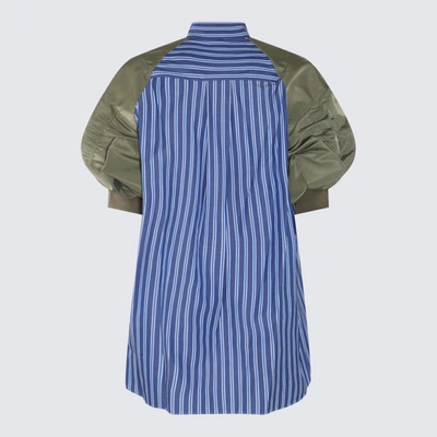 Shop Sacai Stripe Shirt Dress