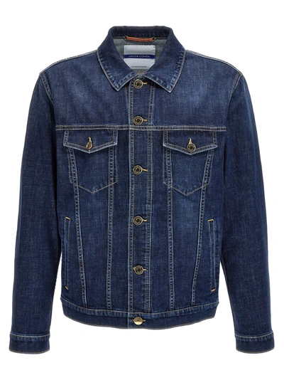 Shop Jacob Cohen Denim Jacket Casual Jackets, Parka Blue