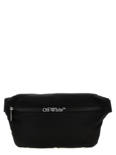 Shop Off-white Logo Fanny Pack Crossbody Bags Black