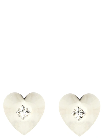 Shop Alessandra Rich Metal Heart Jewelry Silver
