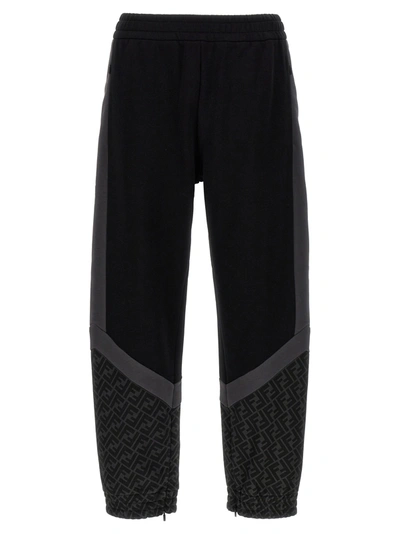 Shop Fendi Ff Pants In Black