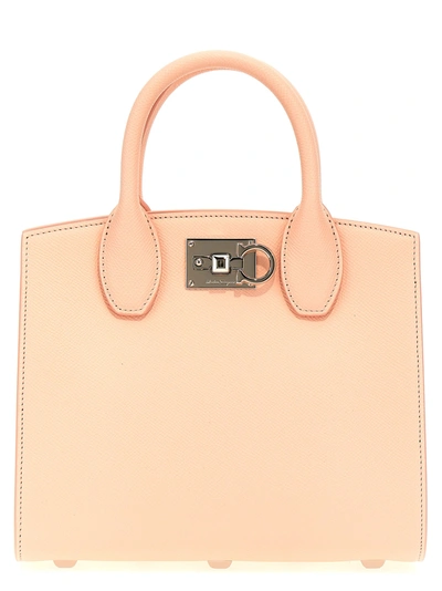 Shop Ferragamo Studio Box (s) Hand Bags Pink