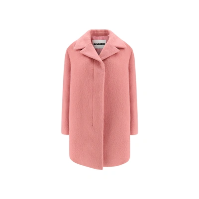 Shop Jil Sander Wool Kaban Coat In Pink