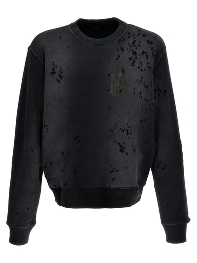 Shop Amiri 'ma Logo Shotgun' Sweatshirt In Black