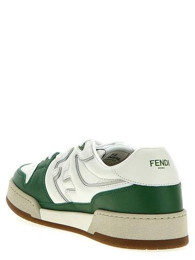 Shop Fendi ' Match' Sneakers In Green
