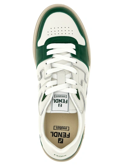 Shop Fendi ' Match' Sneakers In Green