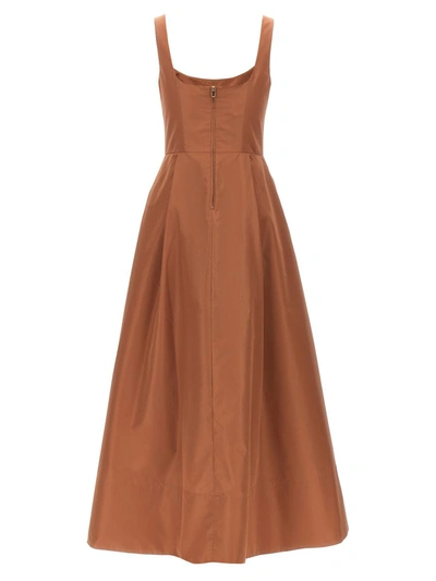 Shop Pinko 'champagne' Dress In Brown