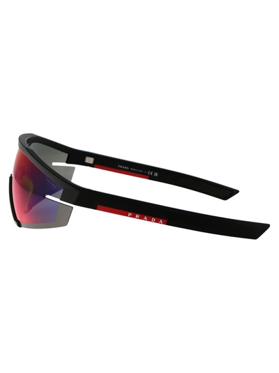 Shop Prada Linea Rossa Sunglasses In 1bo10a Matte Black