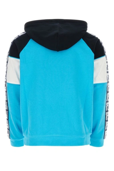 Shop Fendi Man Multicolor Cotton Sweatshirt