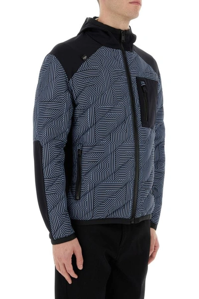 Shop Fendi Man Printed Nylon Jacket In Multicolor