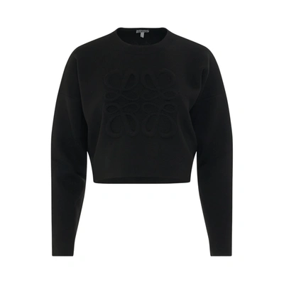 Loewe Stretch Wool Blend Crew Neck Sweater