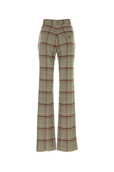 Shop Vivienne Westwood Woman Embroidered Stretch Viscose Blend Pant In Multicolor