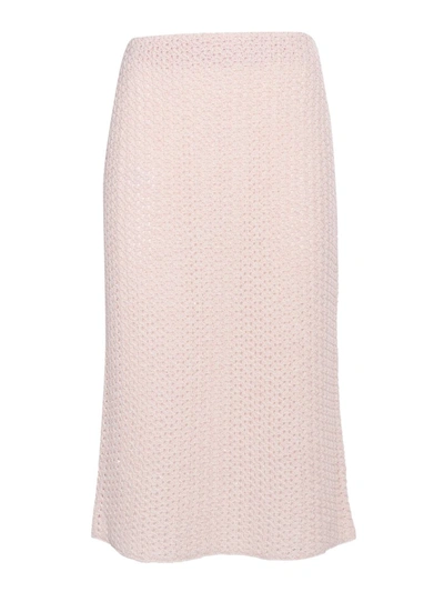 Shop Fabiana Filippi Skirt In Pink