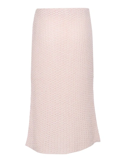 Fabiana Filippi Pink Midi Skirt In Pink