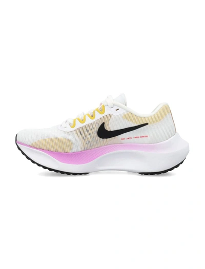 Shop Nike Zoom Fly 5 Sneakers In White Rush Fucsia
