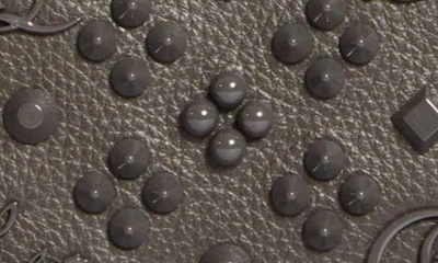 Christian Louboutin Panettone Spiked Calfskin Wallet In I629 Rocket/ Rocket