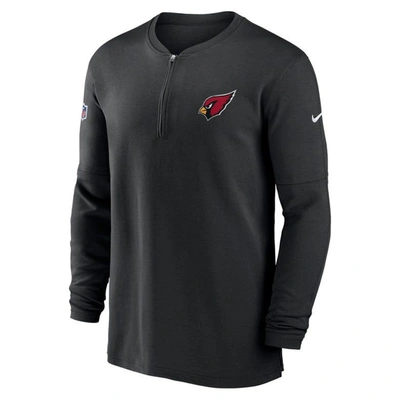 Shop Nike Black Arizona Cardinals 2023 Sideline Performance Long Sleeve Tri-blend Quarter-zip Top