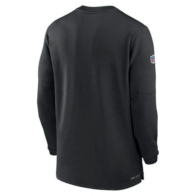 Shop Nike Black Arizona Cardinals 2023 Sideline Performance Long Sleeve Tri-blend Quarter-zip Top