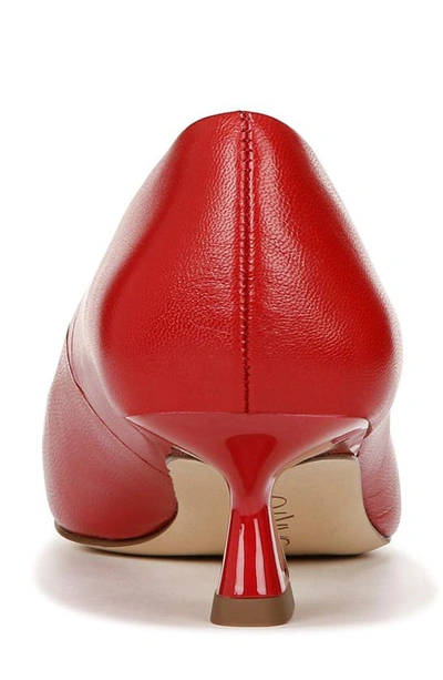Shop Sarto By Franco Sarto Diva Kitten Heel Pointed Toe Pump In Red