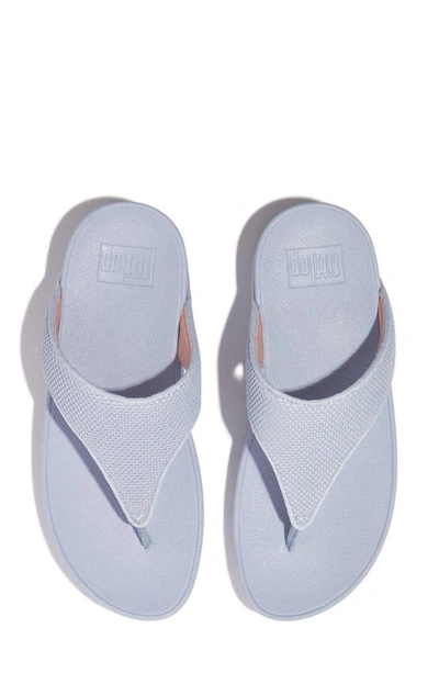Shop Fitflop Water Resistant Two Tone Flip Flop In Skywash Blue