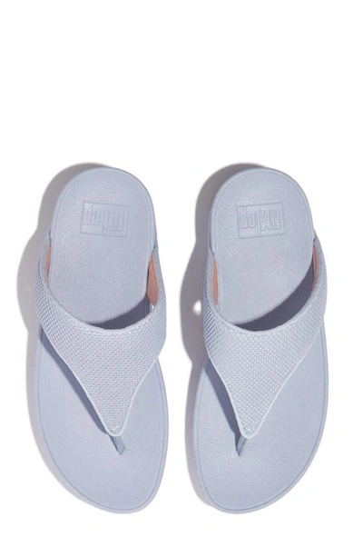 Fitflop Water Resistant Two Tone Flip Flop In Skywash Blue