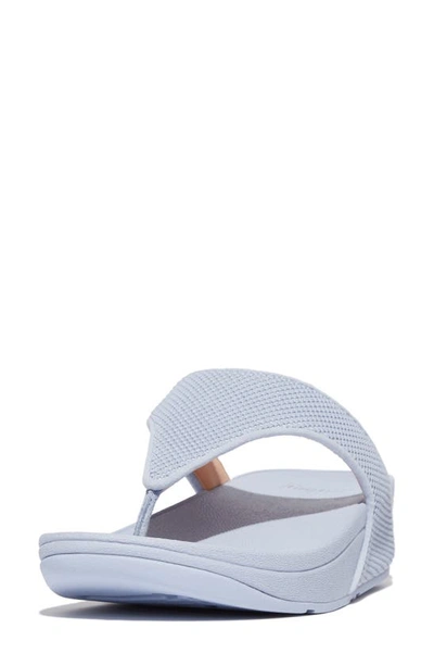 Shop Fitflop Water Resistant Two Tone Flip Flop In Skywash Blue