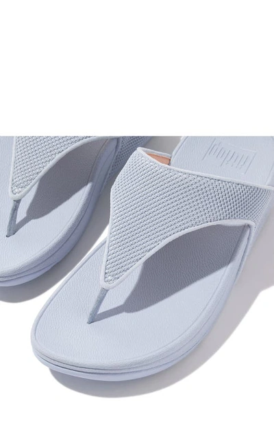 Shop Fitflop Water Resistant Two Tone Flip Flop In Skywash Blue