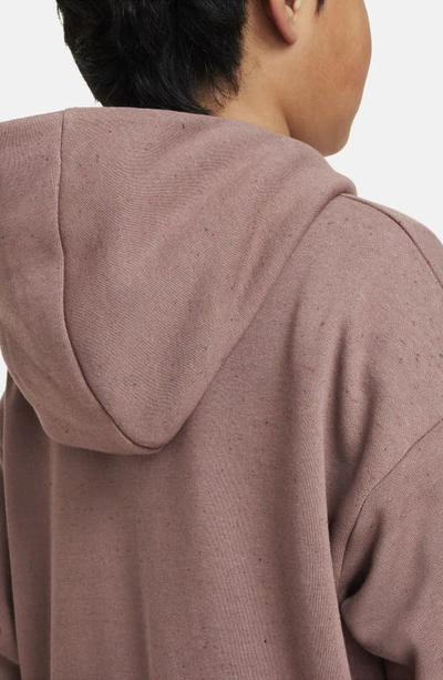 Shop Nike Kids' Icon Fleece Pullover Hoodie In Smokey Mauve/ Plum Eclipse
