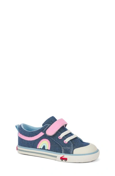 Shop See Kai Run Kids' Kristen Sneaker In Blue Chambray