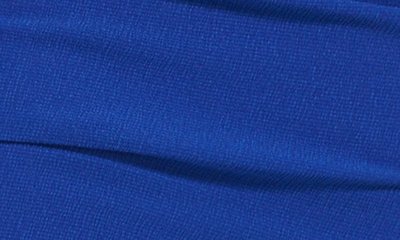 Shop Guess Cinched Flutter Sleeve Dress In Cobalt