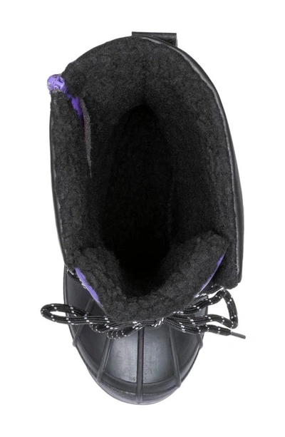 Shop Billy Footwear Ice Snow Boot In Black/ Purple