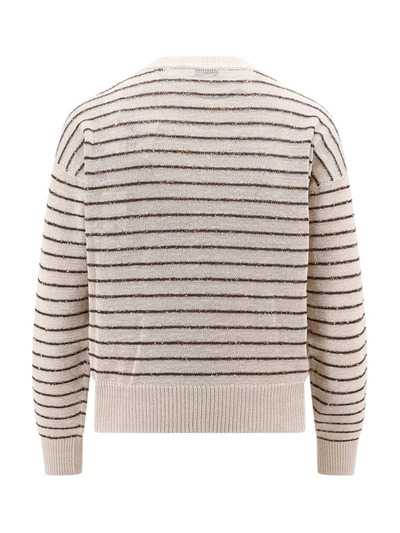 Shop Brunello Cucinelli Sweater In Brown