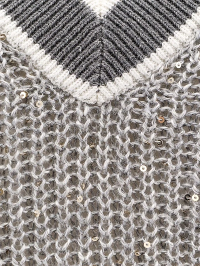 Shop Brunello Cucinelli Sweater In Grey