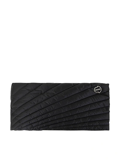 Shop Moncler Genius Moncler X Rick Owens Radiance Woven Scarf Accessories In Black