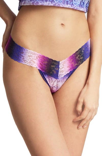 Shop Hanky Panky Print Low Rise Thong In Before Sunset Print