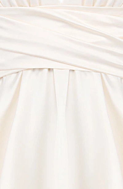 House Of Cb Aryana Cutout Long Sleeve Cocktail Minidress In Ivory