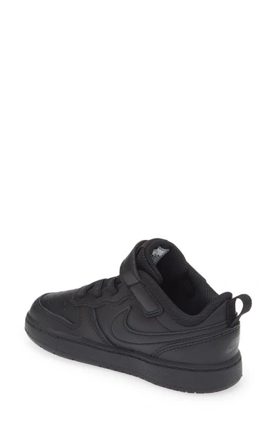 Shop Nike Kids' Court Borough Low Recraft Sneaker In Black/ Black